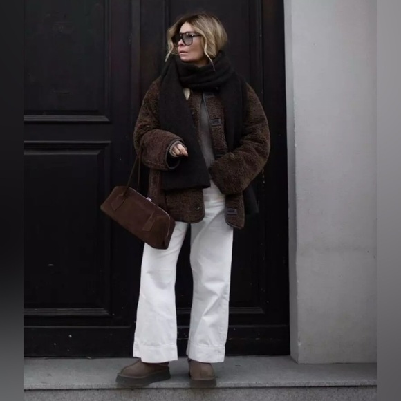 ZARA NEW WOMEN DOUBLE FACED REVERSIBLE FAUX LEATHER COAT JACKET - Picture 7 of 17